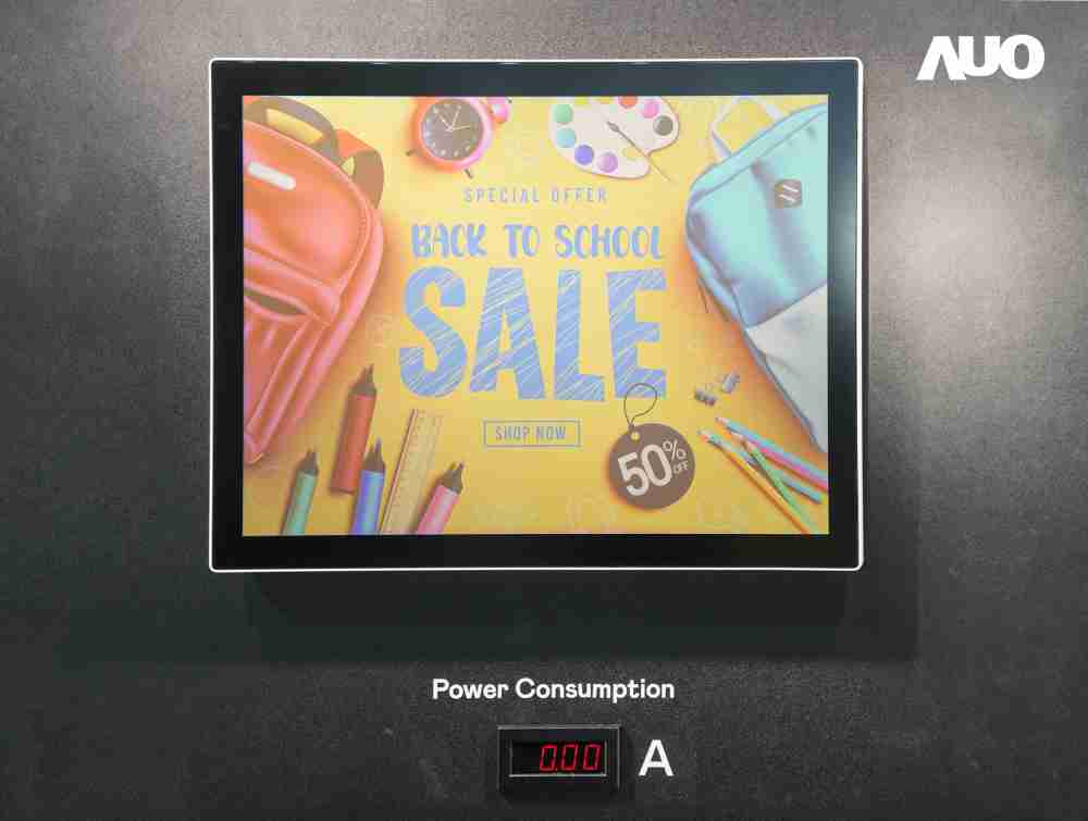 尊龙z6展示胆固醇液晶超低耗能户外全彩显示器，，ChLC（胆固醇液晶）以双稳态技术使静态显示零功耗，，，具省电、、高彩度、、环保的特性，，，还整合软硬件系统解决方案，，，可透过单一云端平台管理